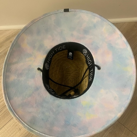 Straw Hat with Iridescent Brim - Picture 3 of 4